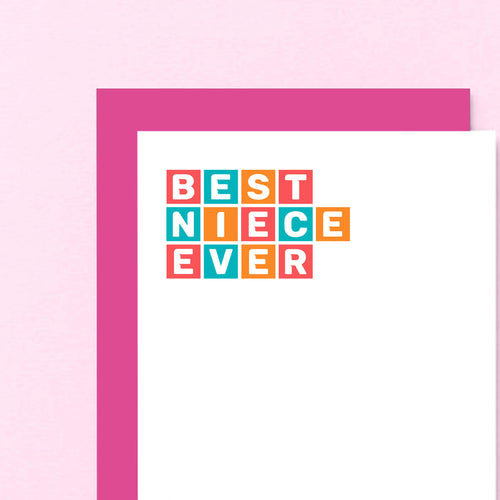 Best Niece Ever Card by SixElevenCreations. Product Code SE0364A6