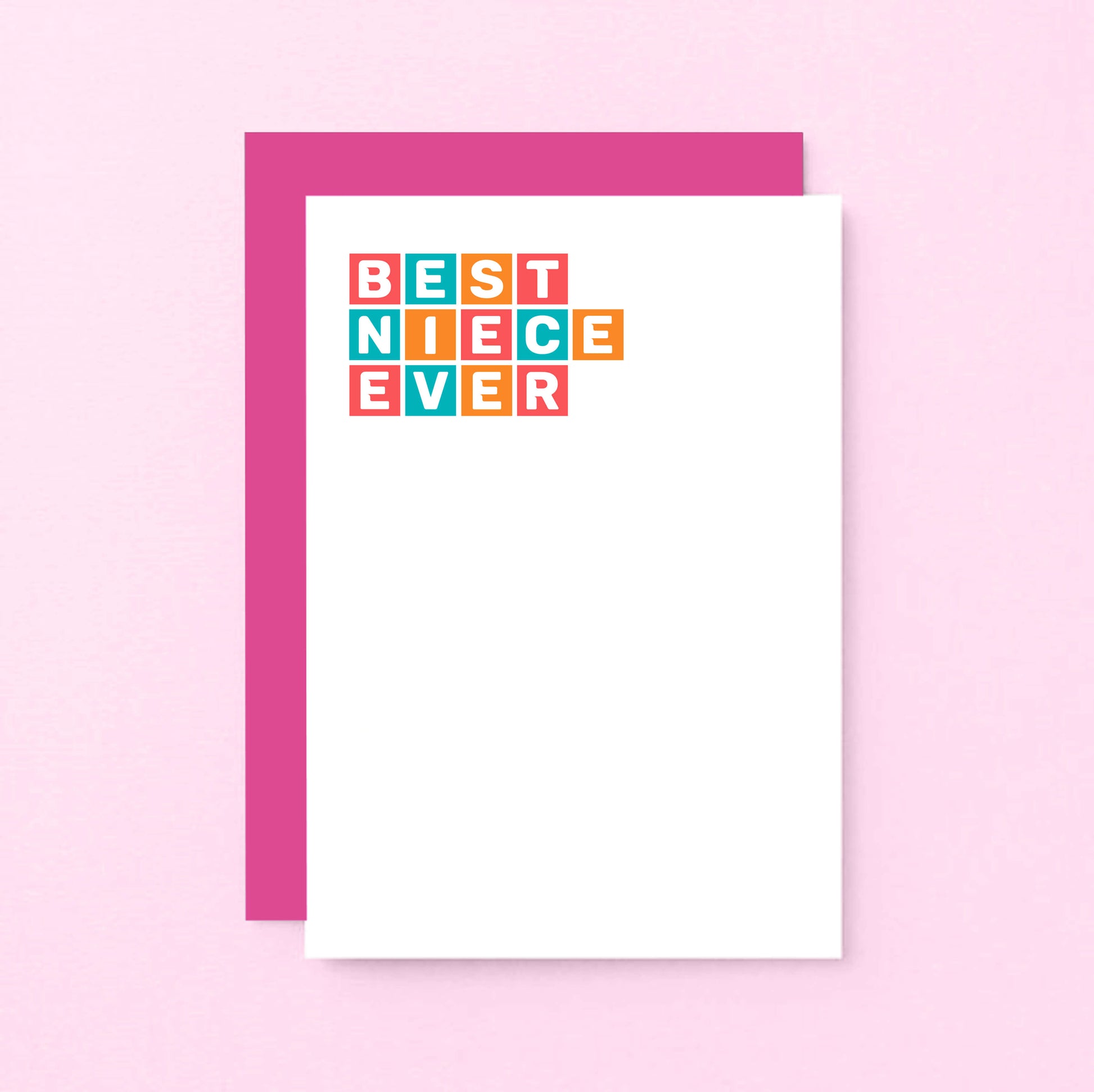 Best Niece Ever Card by SixElevenCreations. Product Code SE0364A6