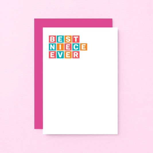 Best Niece Ever Card by SixElevenCreations. Product Code SE0364A6