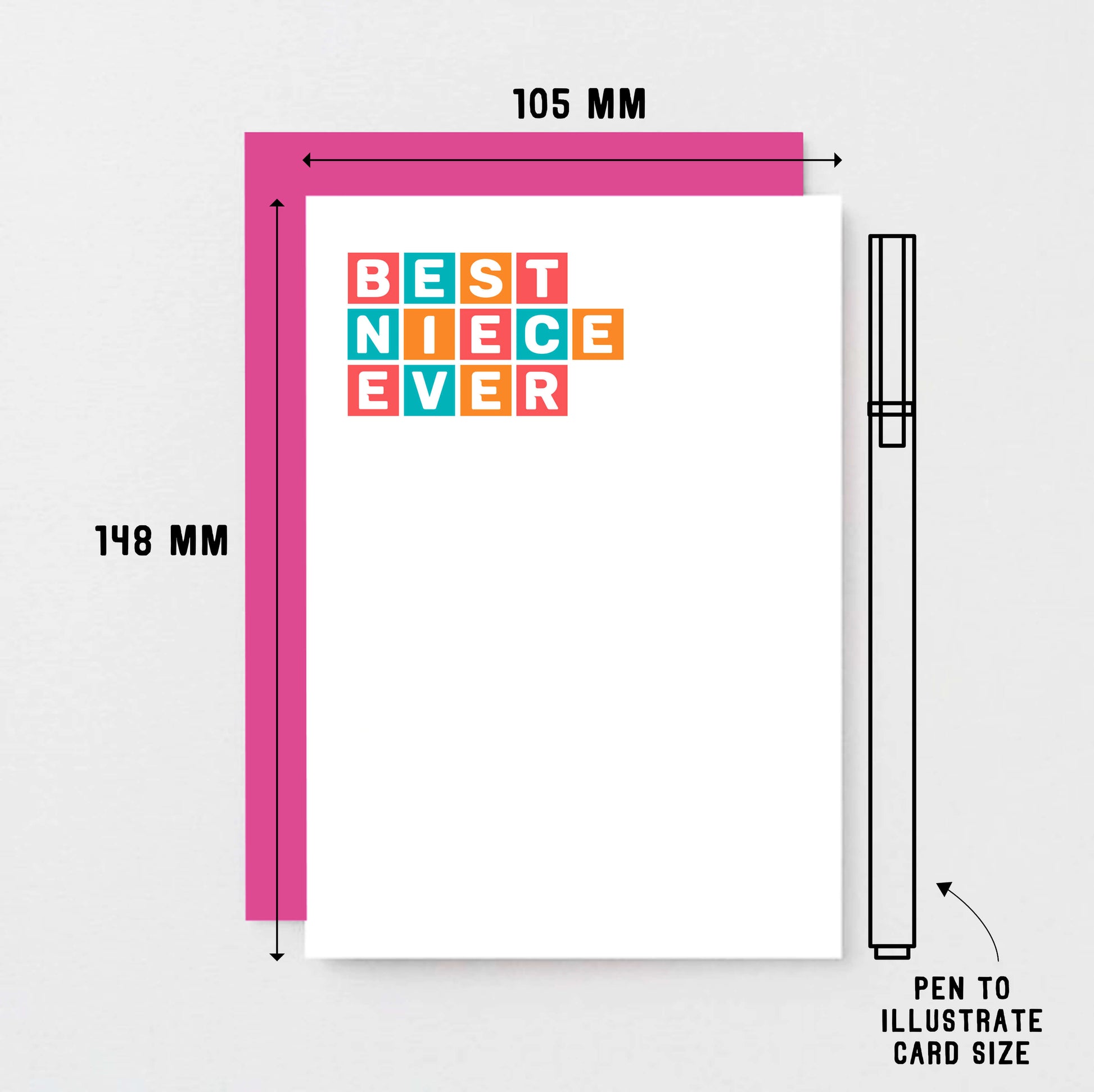 Best Niece Ever Card by SixElevenCreations. Product Code SE0364A6
