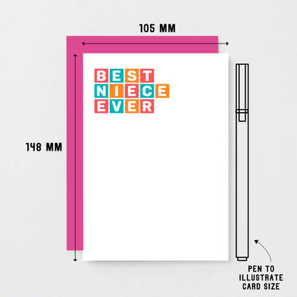 Best Niece Ever Card by SixElevenCreations. Product Code SE0364A6