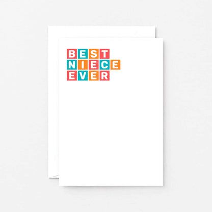 Best Niece Ever Card by SixElevenCreations. Product Code SE0364A6