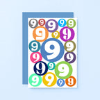 9th Birthday Card by SixElevenCreations. Product Code SE2069A6