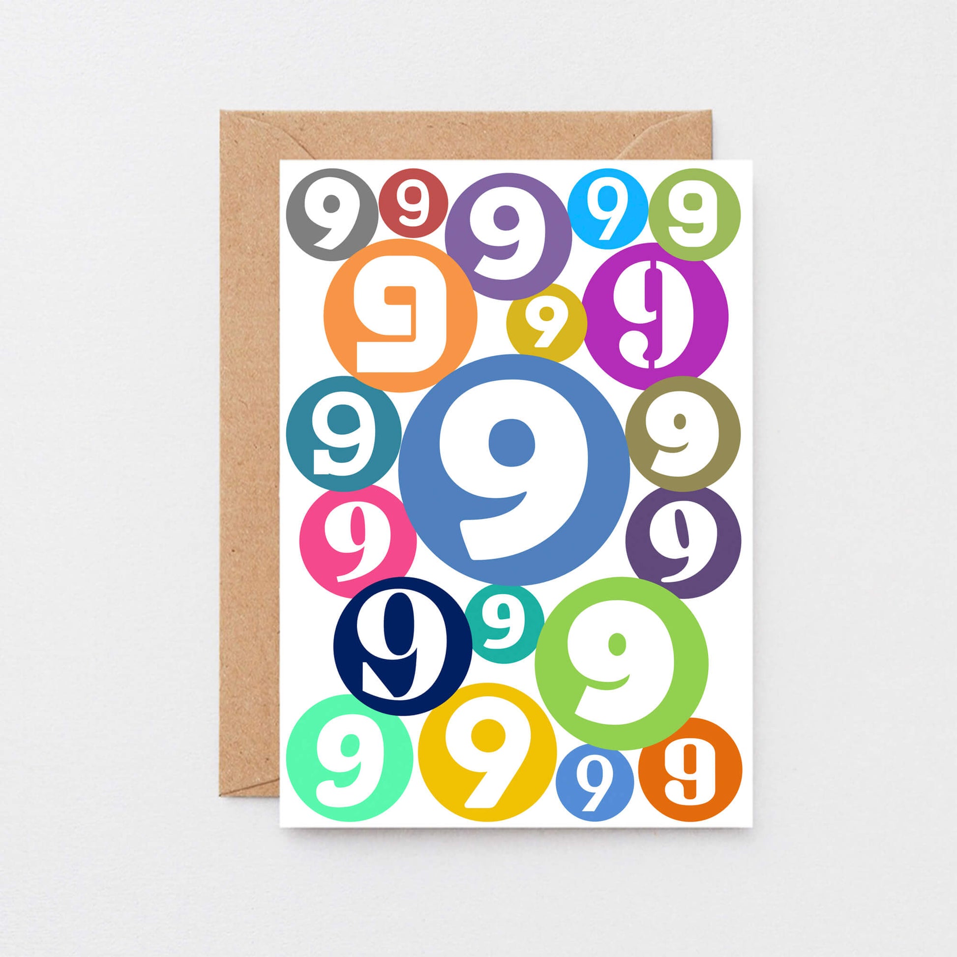 9th Birthday Card by SixElevenCreations. Product Code SE2069A6