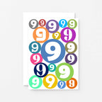 9th Birthday Card by SixElevenCreations. Product Code SE2069A6
