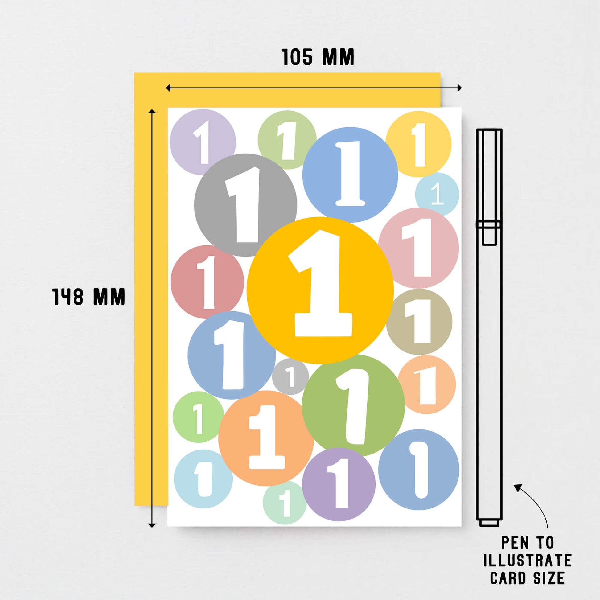 1st Birthday Card by SixElevenCreations. Product Code SE2061A6