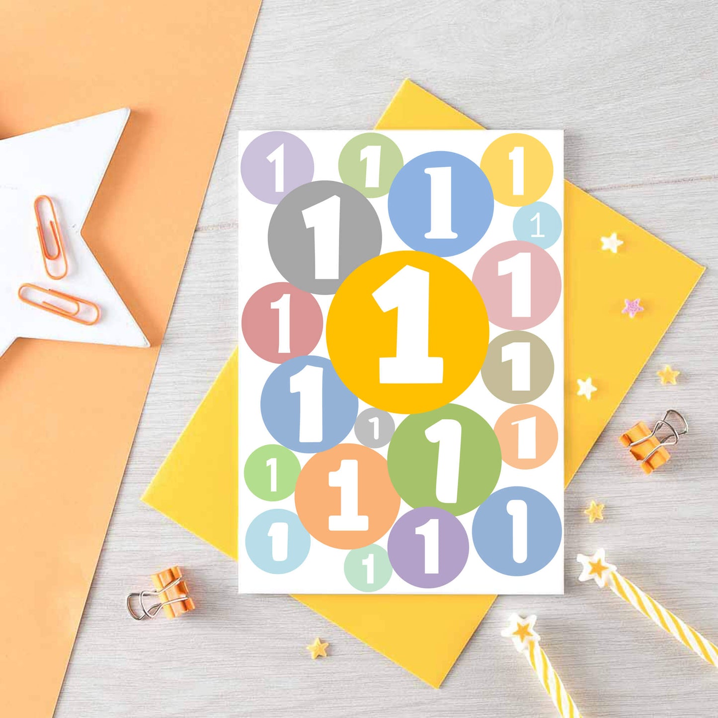 1st Birthday Card by SixElevenCreations. Product Code SE2061A6