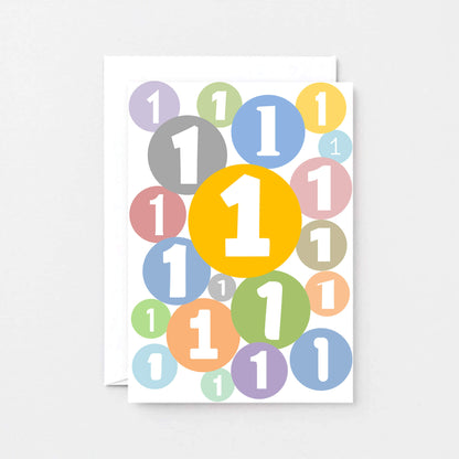 1st Birthday Card by SixElevenCreations. Product Code SE2061A6