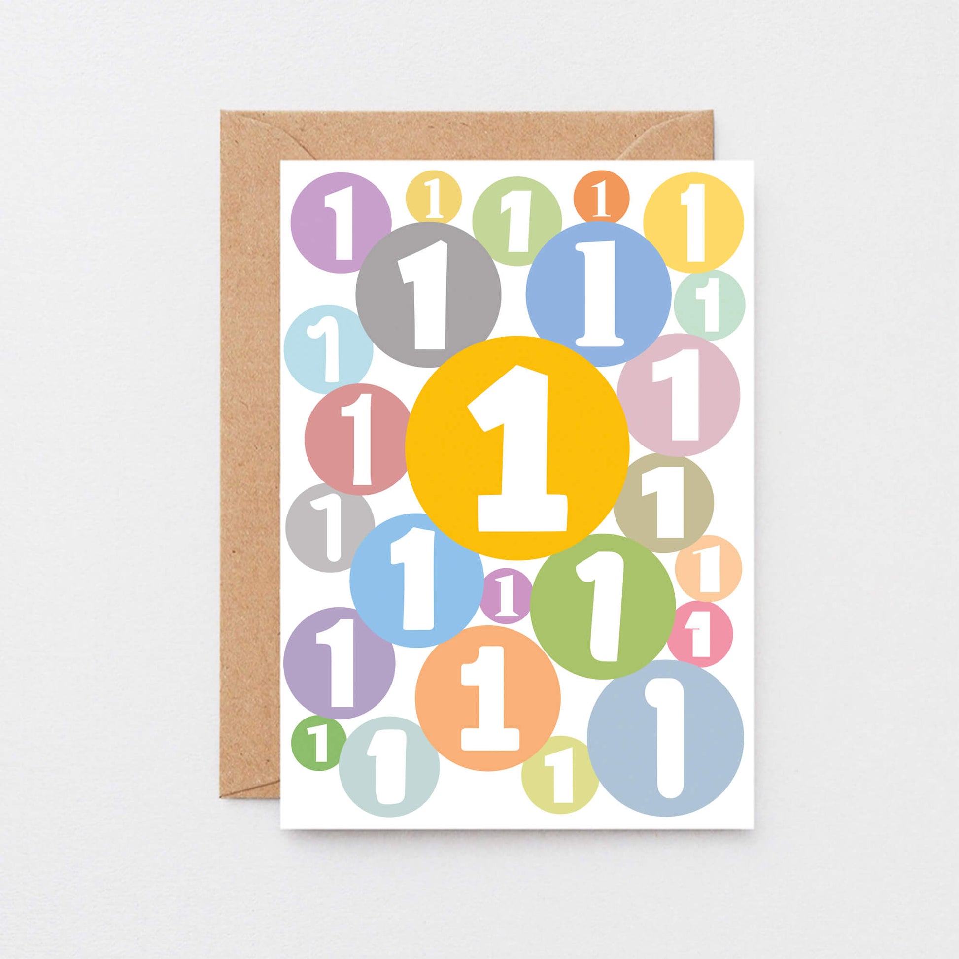 Large Birthday Card For One Year Old by SixElevenCreations. Product Code SE2061A5