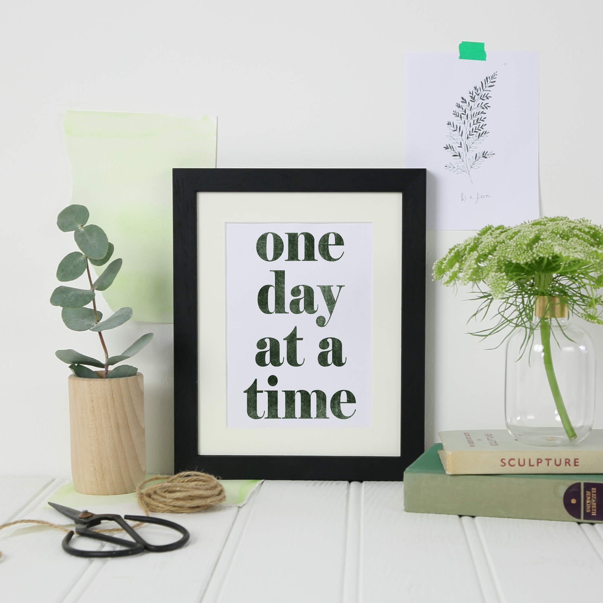 One Day At A Time Art Print by SixElevenCreations. Product Code SEP0701