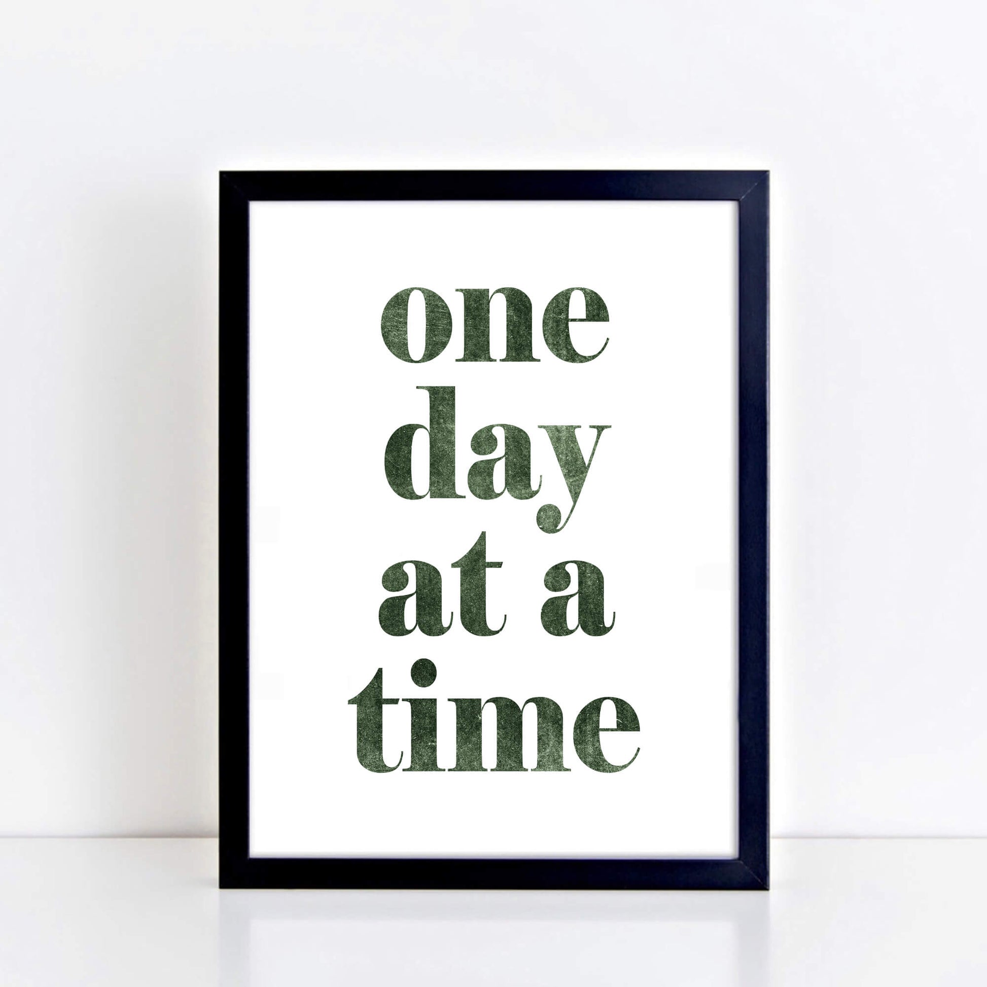 One Day At A Time Art Print by SixElevenCreations. Product Code SEP0701