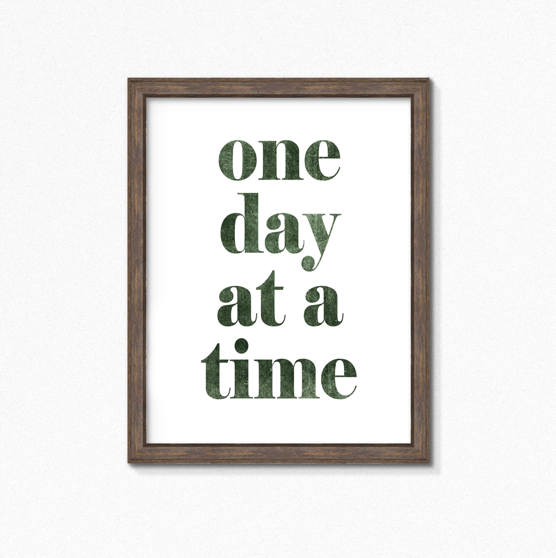 One Day At A Time Art Print by SixElevenCreations. Product Code SEP0701