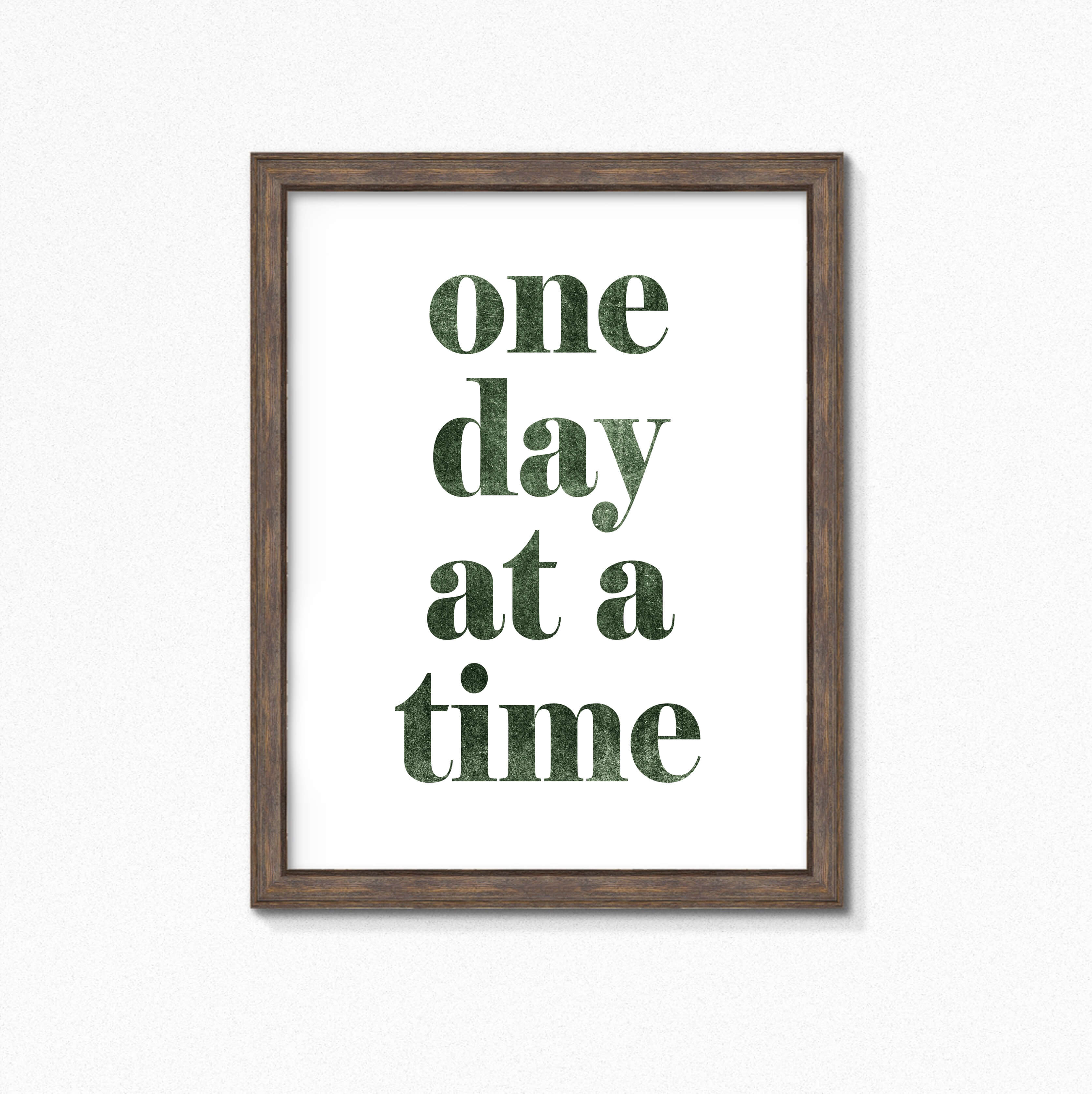 One Day At A Time Art Print by SixElevenCreations. Product Code SEP0701