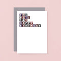Dog Birthday Card by SixElevenCreations. Reads The dog says happy birthday. Product Code SE0268A6