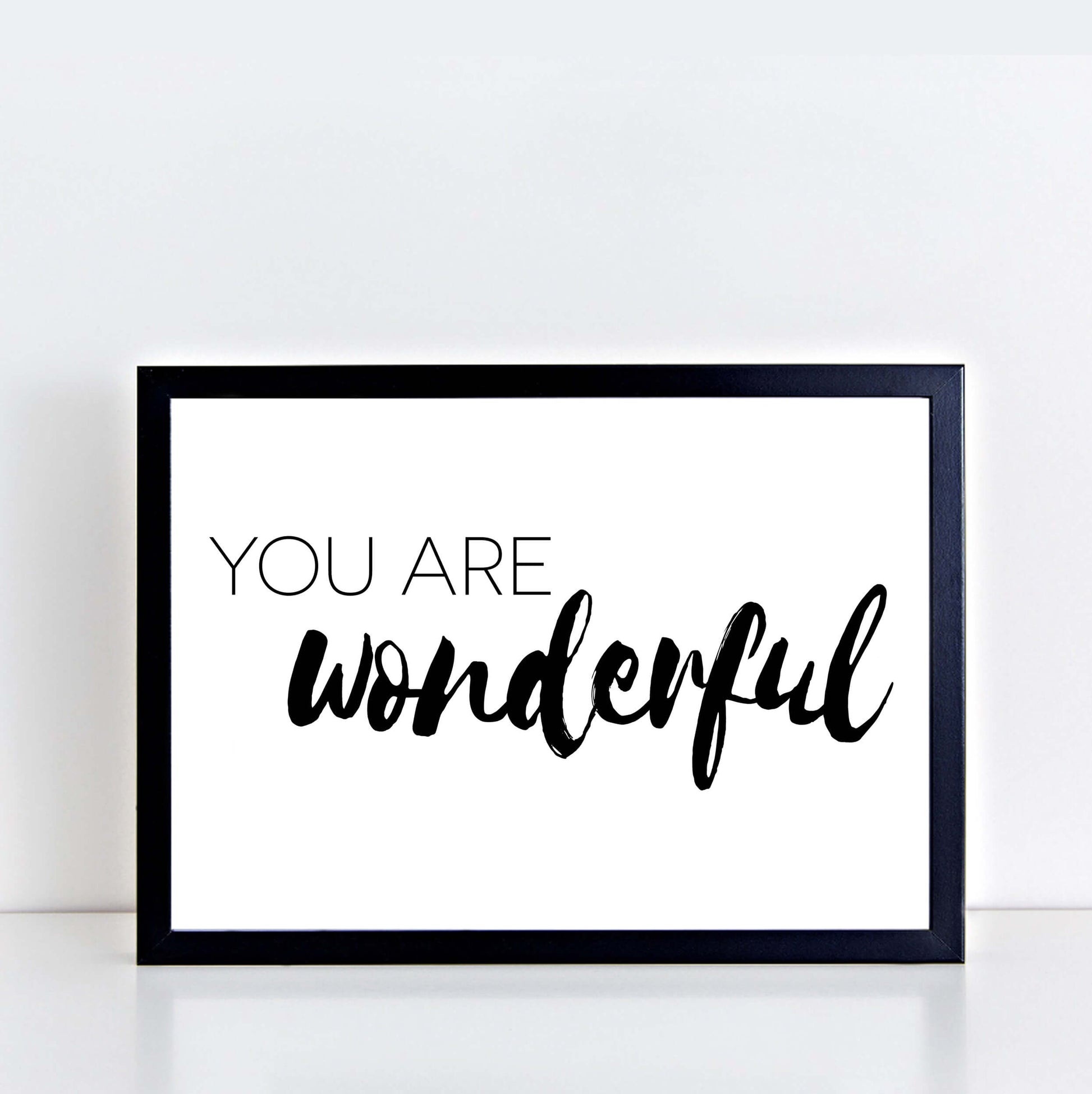 You Are Wonderful Quote Print-SixElevenCreations-SEL0011