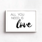 All You Need Is Love Typography Print-SixElevenCreations-SEL0013