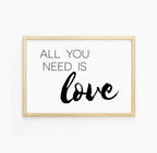 All You Need Is Love Typography Print-SixElevenCreations-SEL0013