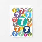 7th Birthday Card by SixElevenCreations. Product Code SE2067A6