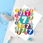 Big 7th Birthday Card by SixElevenCreations. Product Code SE2067A5