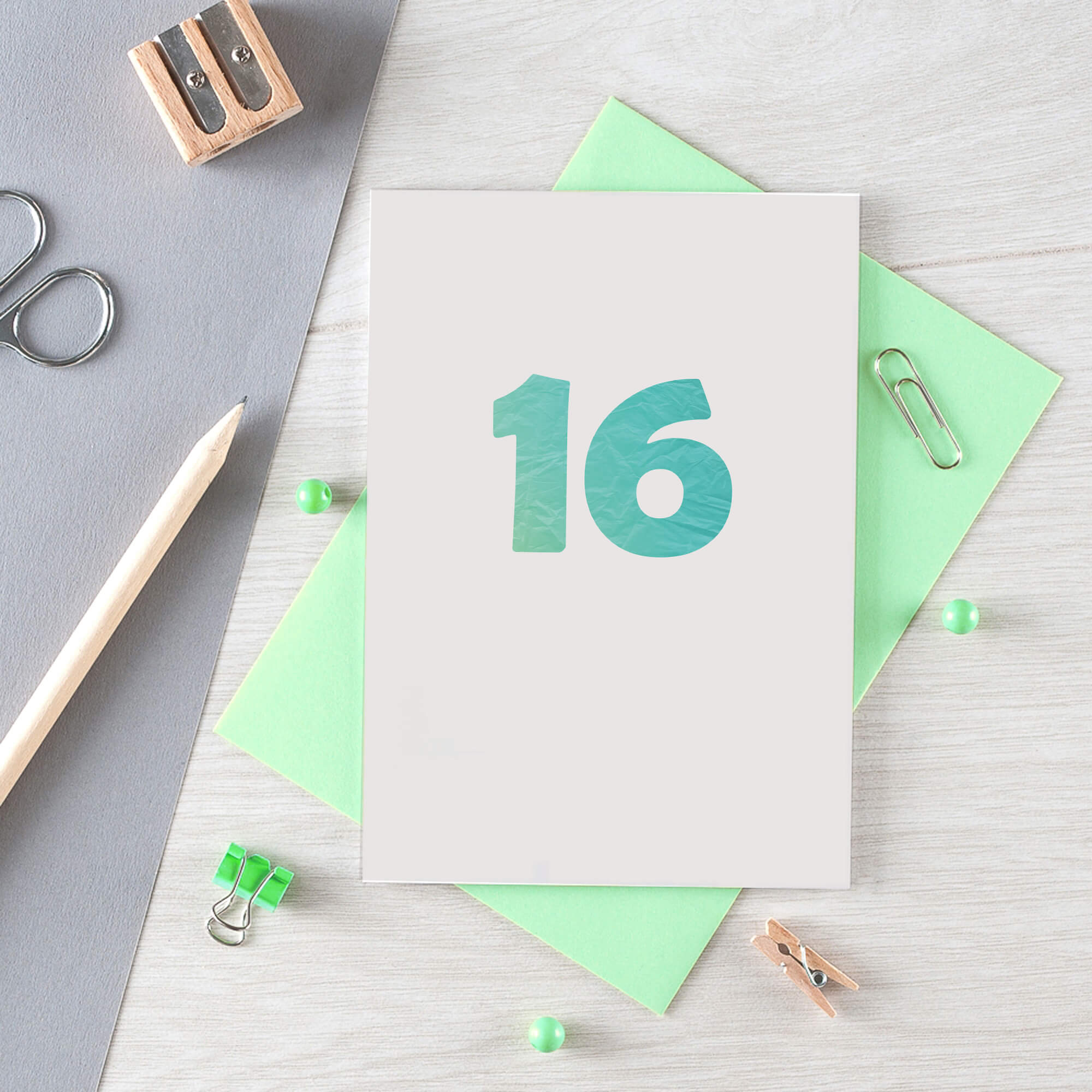 16 Years Card by SixElevenCreations. Product Code SE4061A6