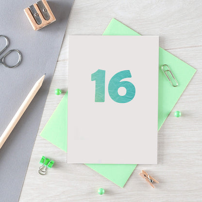 16 Years Card by SixElevenCreations. Product Code SE4061A6
