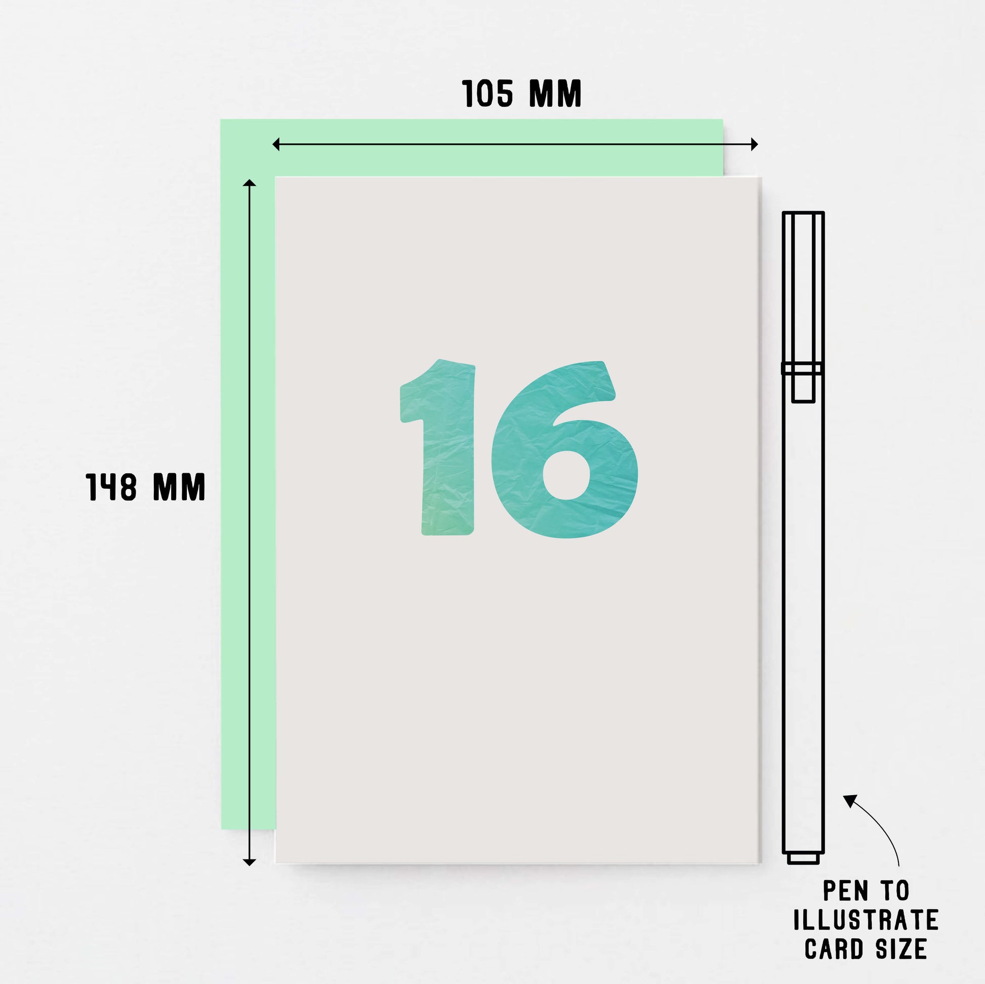 16 Years Card by SixElevenCreations. Product Code SE4061A6