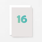 16 Years Card by SixElevenCreations. Product Code SE4061A6