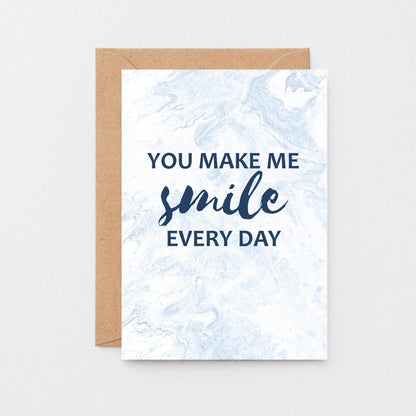 You Make Me Smile Every Day Card by SixElevenCreations. Product Code SE3020A6