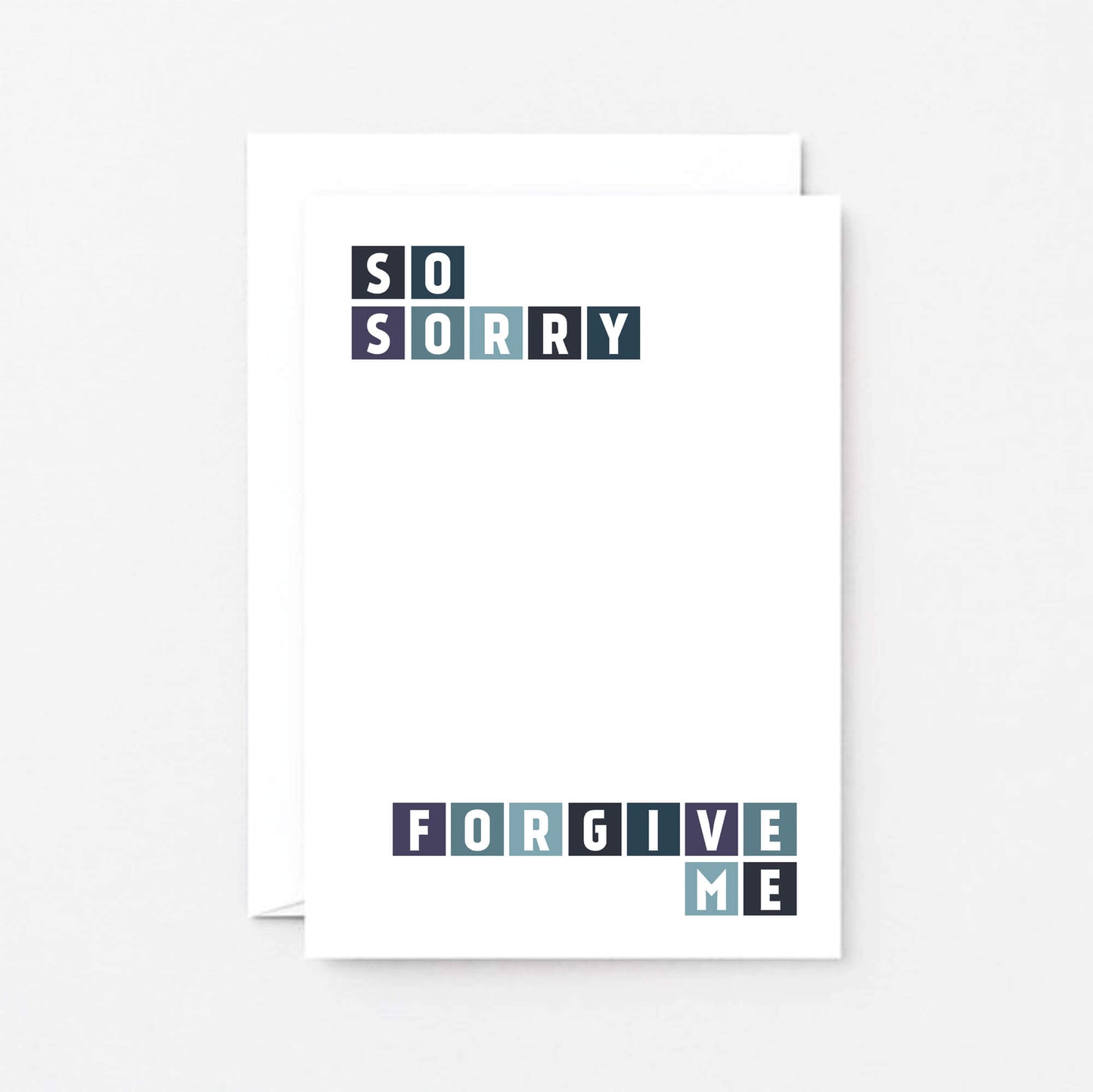 Sorry Card by SixElevenCreations. Reads So sorry Forgive me. Product Code SE0248A6