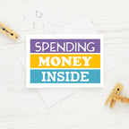 Giftcard Envelope by SixElevenCreations. Reads Spending Money Inside. Product Code SES0005A7