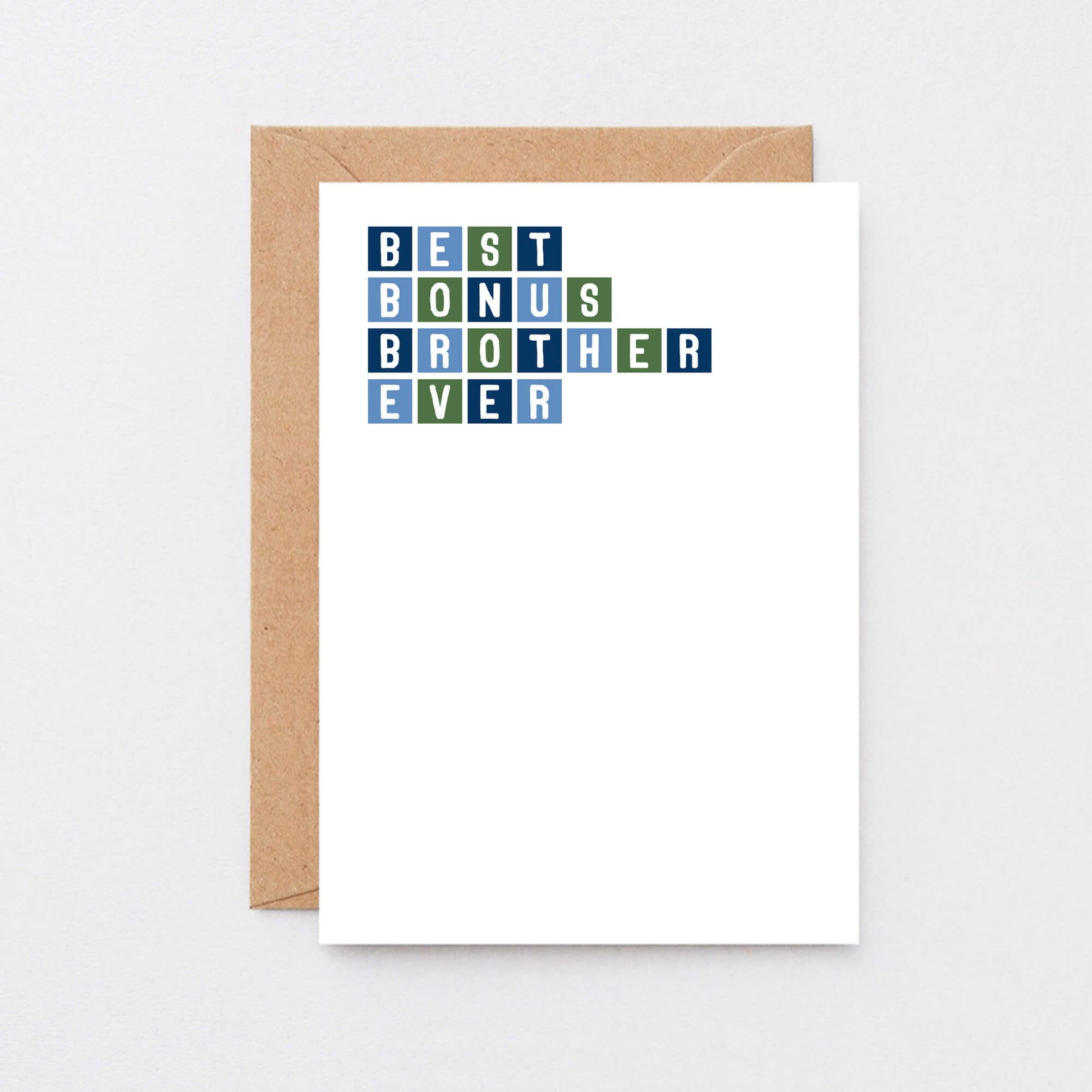 Best Bonus Brother Ever Card by SixElevenCreations. Product Code SE0305A6