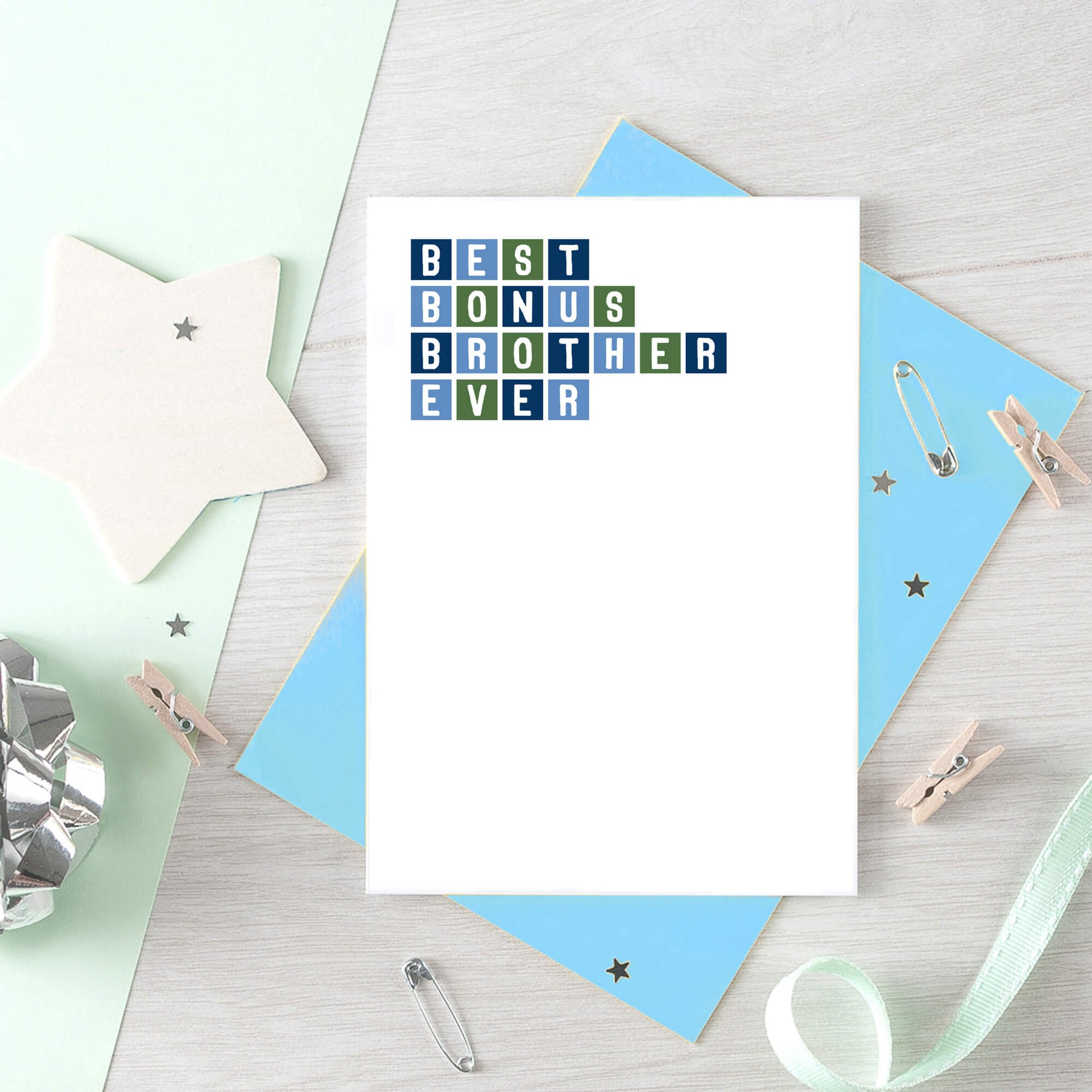 Best Bonus Brother Ever Card by SixElevenCreations. Product Code SE0305A6