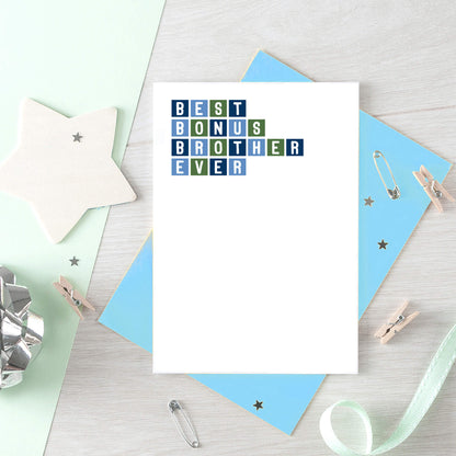 Best Bonus Brother Ever Card by SixElevenCreations. Product Code SE0305A6