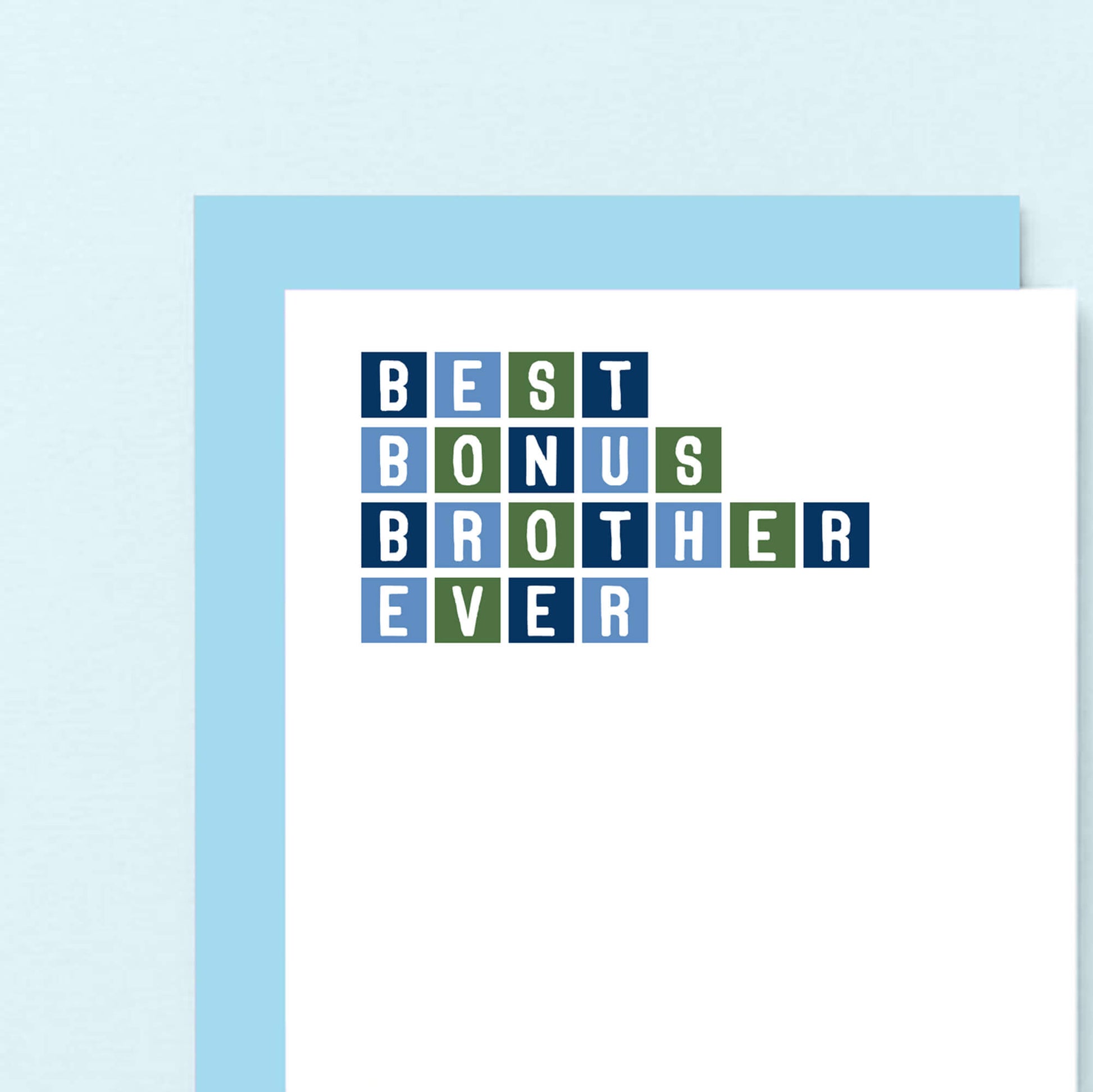 Best Bonus Brother Ever Card by SixElevenCreations. Product Code SE0305A6