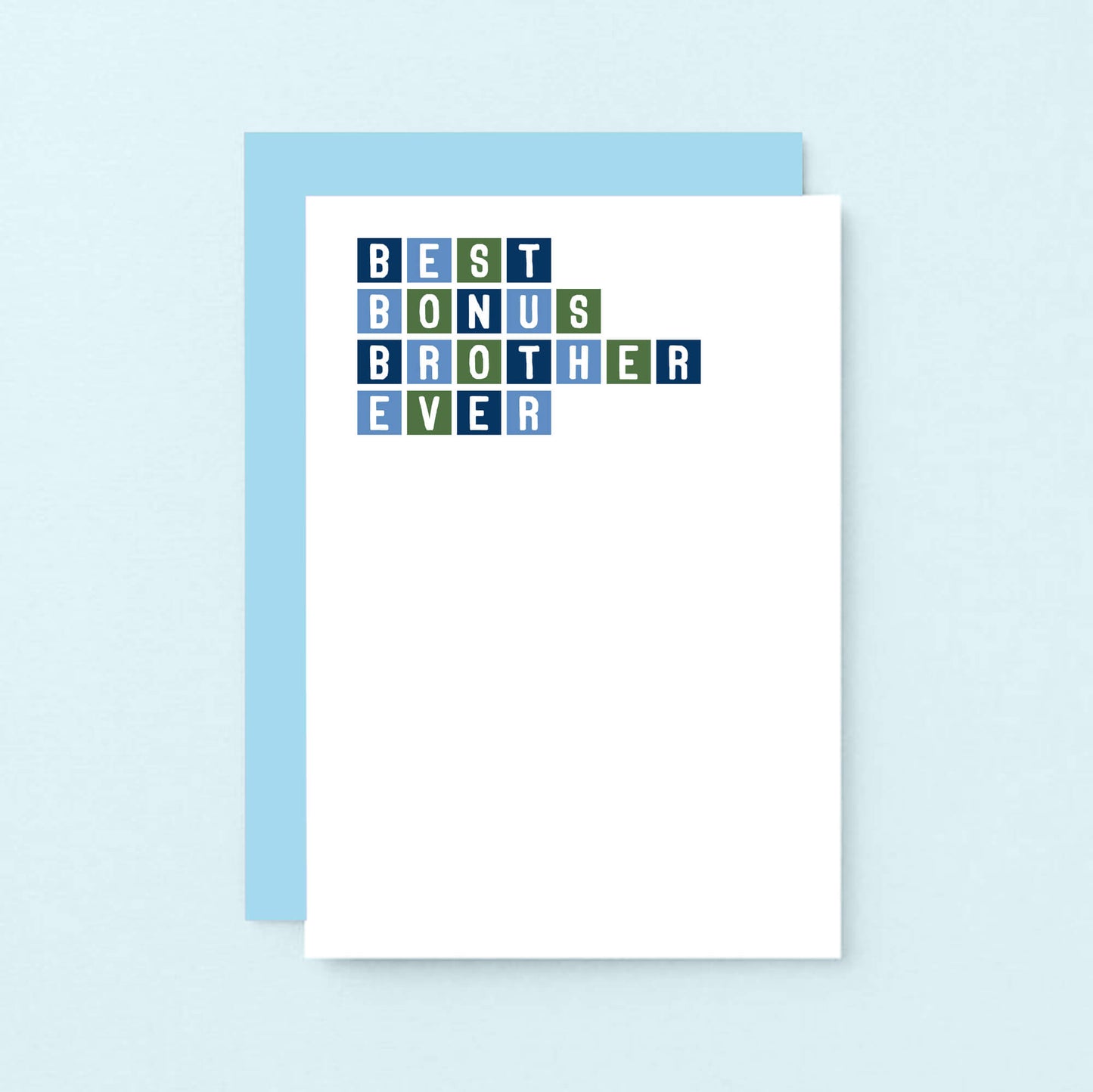 Best Bonus Brother Ever Card by SixElevenCreations. Product Code SE0305A6