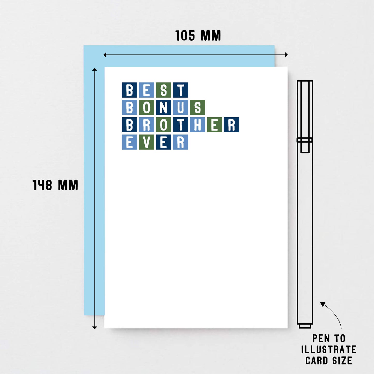 Best Bonus Brother Ever Card by SixElevenCreations. Product Code SE0305A6