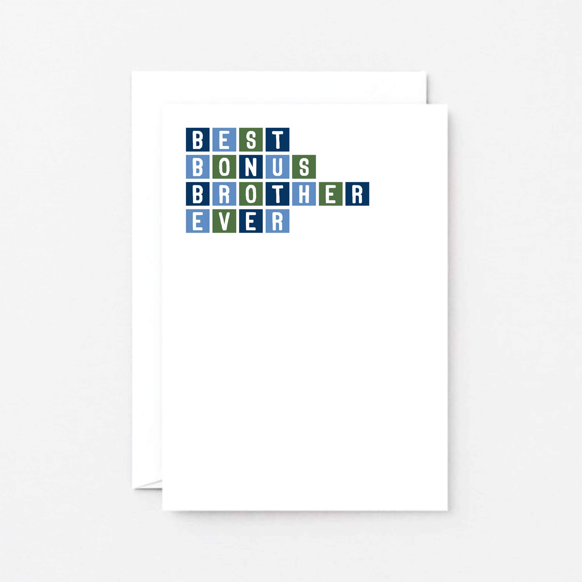 Best Bonus Brother Ever Card by SixElevenCreations. Product Code SE0305A6