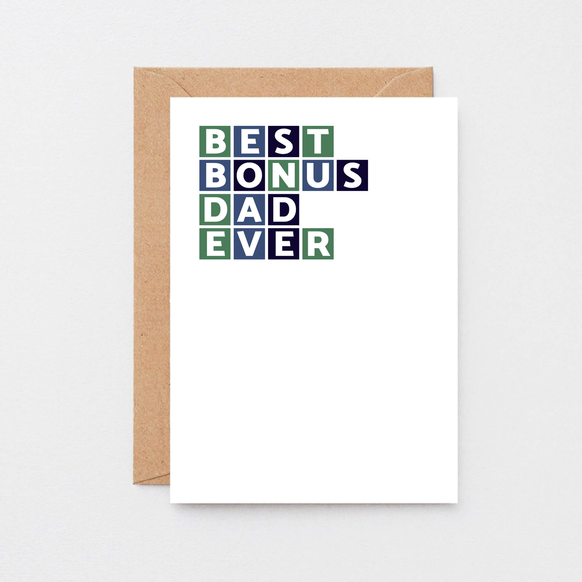 Best Bonus Dad Ever Card by SixElevenCreations. Product Code SE0327A6