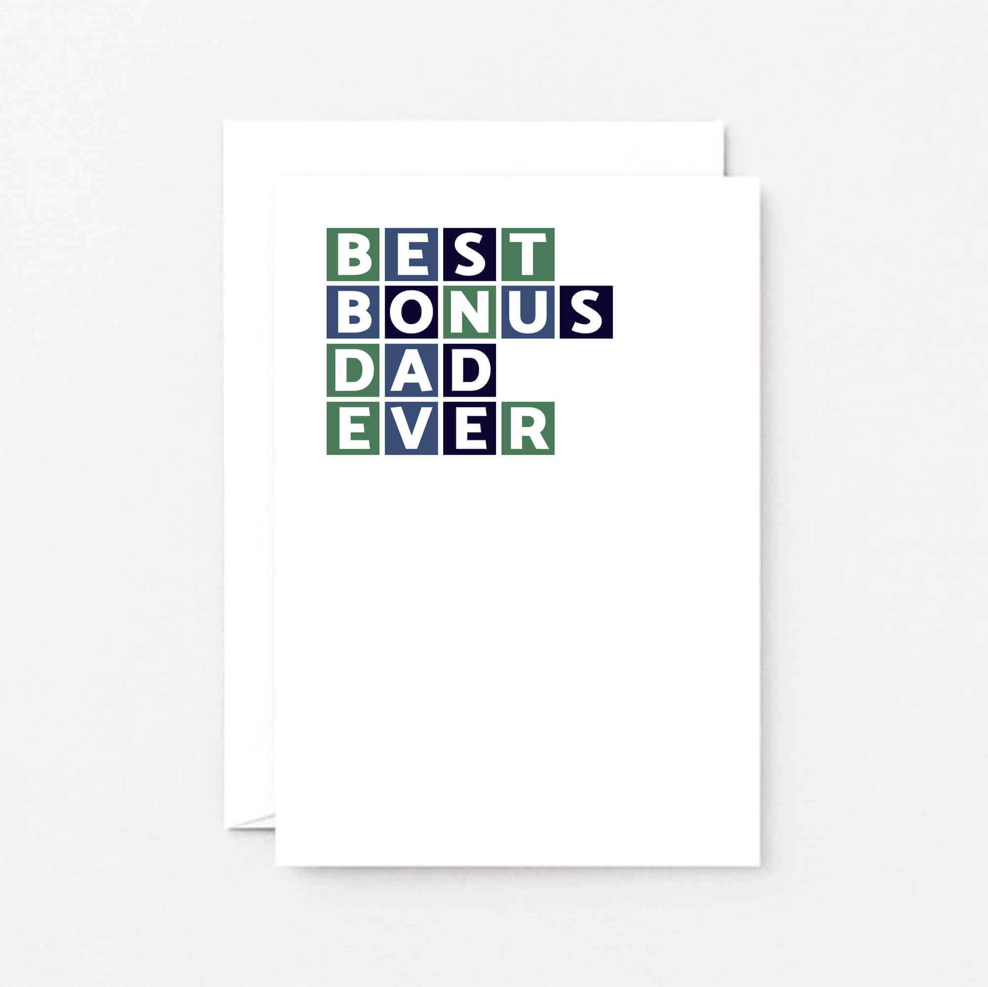 Best Bonus Dad Ever Card by SixElevenCreations. Product Code SE0327A6