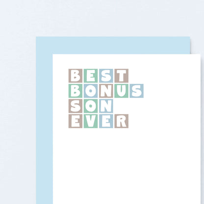 Best Bonus Son Ever Card by SixElevenCreations. Product Code SE0361A6