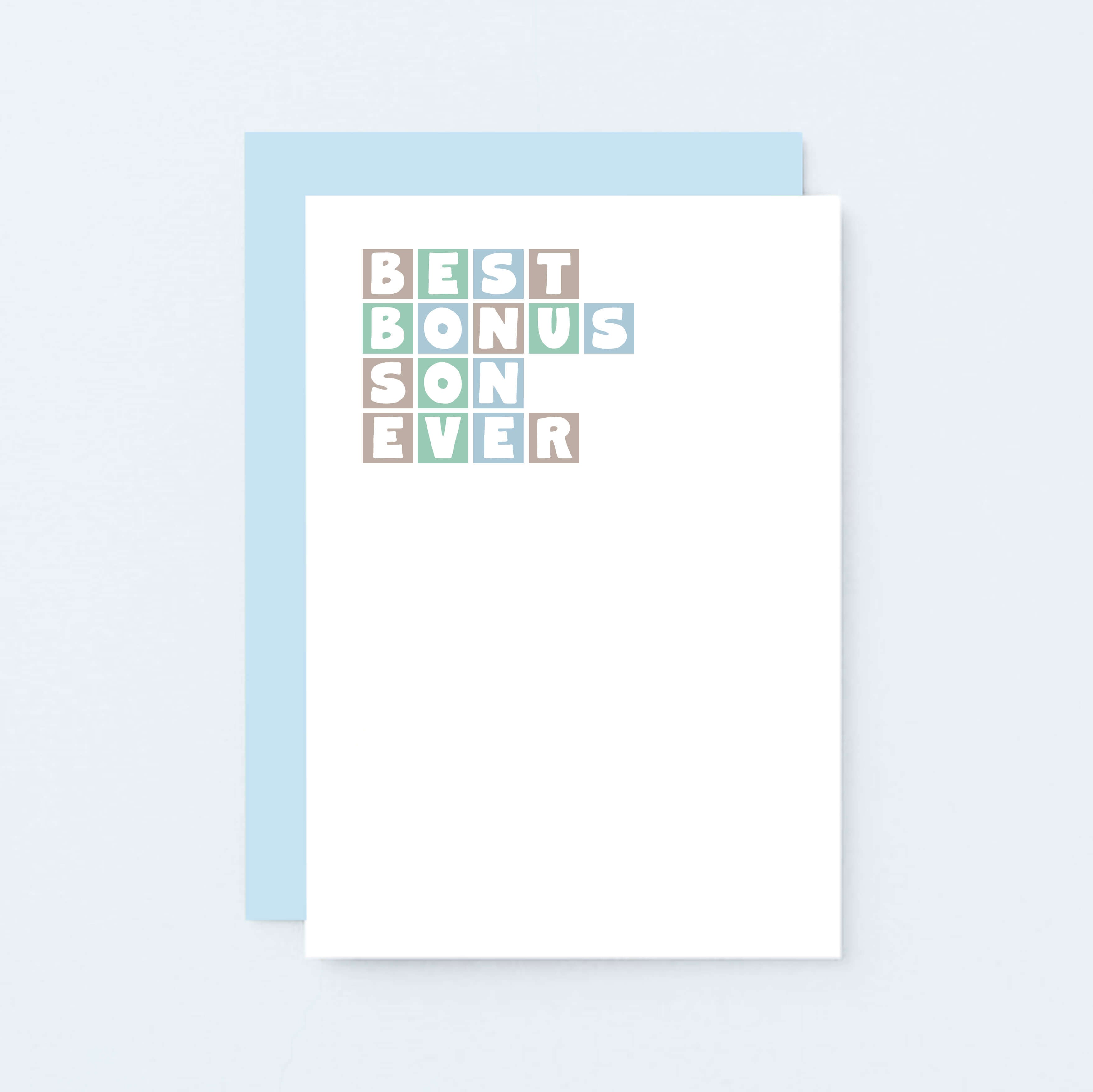 Best Bonus Son Ever Card by SixElevenCreations. Product Code SE0361A6