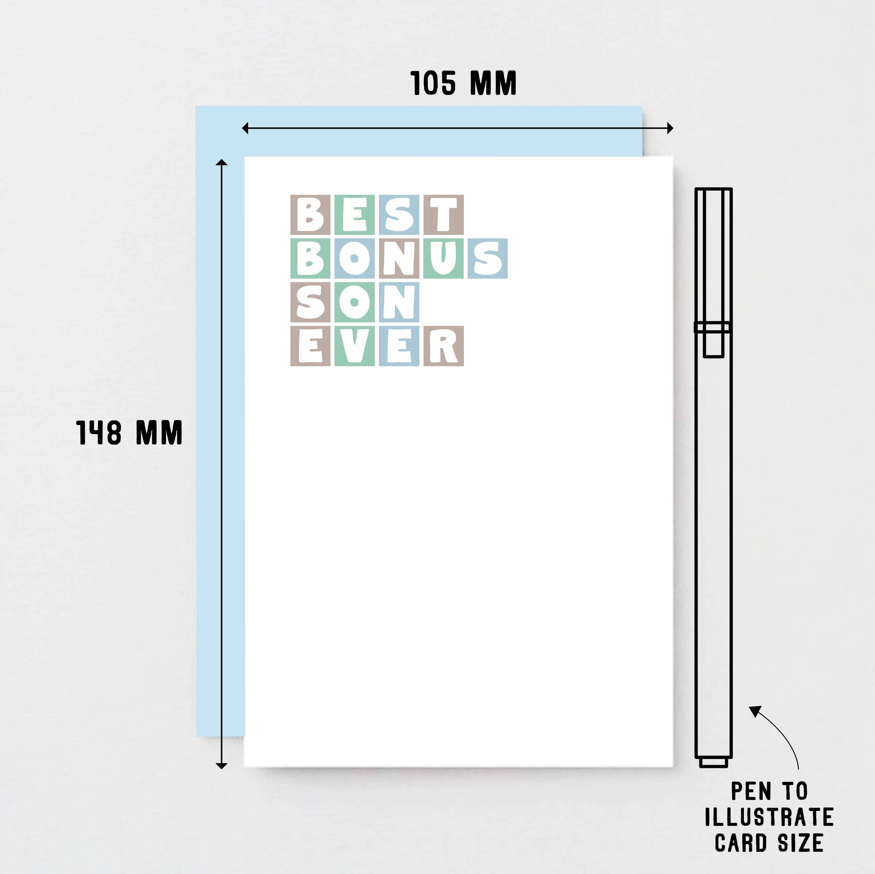 Best Bonus Son Ever Card by SixElevenCreations. Product Code SE0361A6