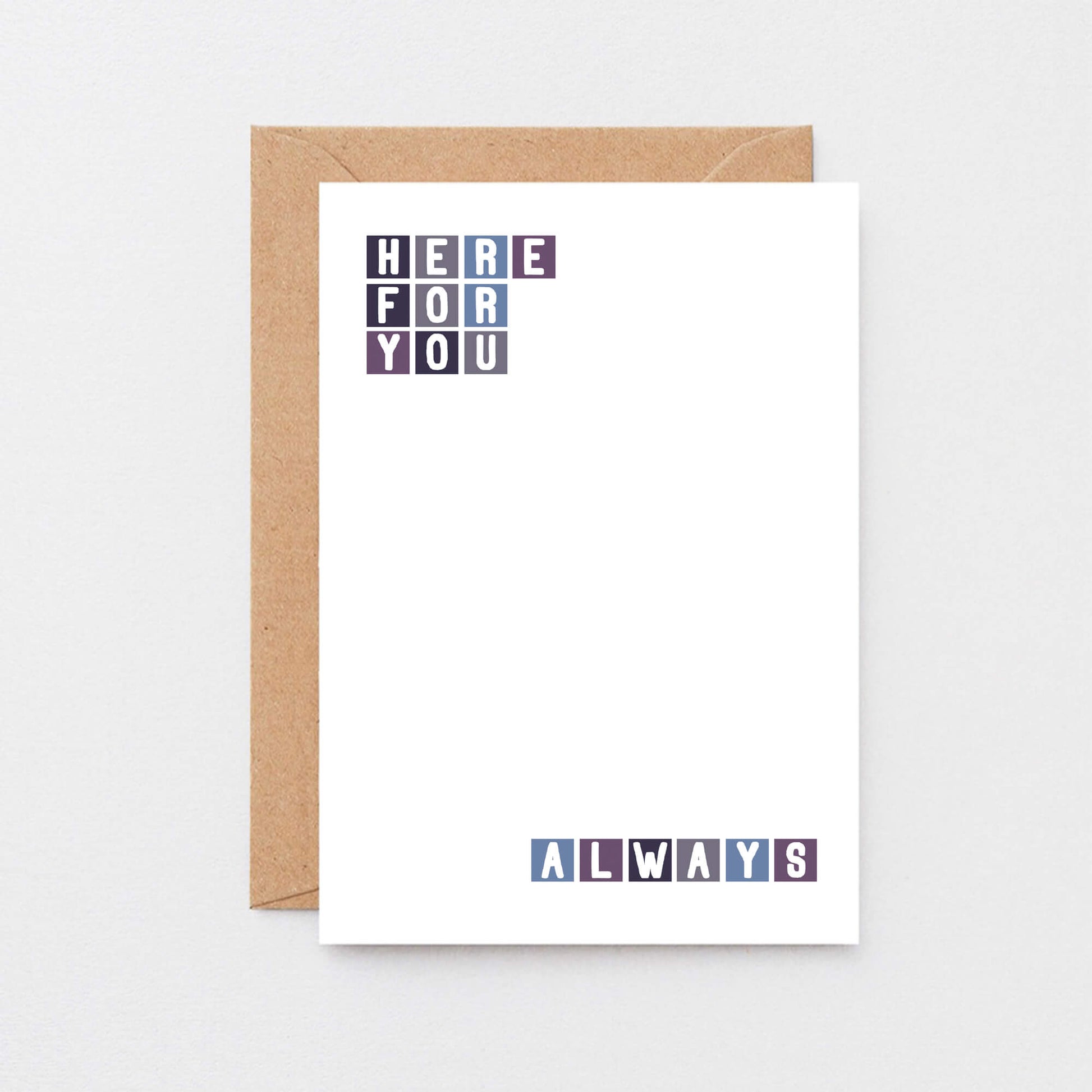 Thinking Of You Card by SixElevenCreations. Reads Here for you Always. Product Code SE0264A6