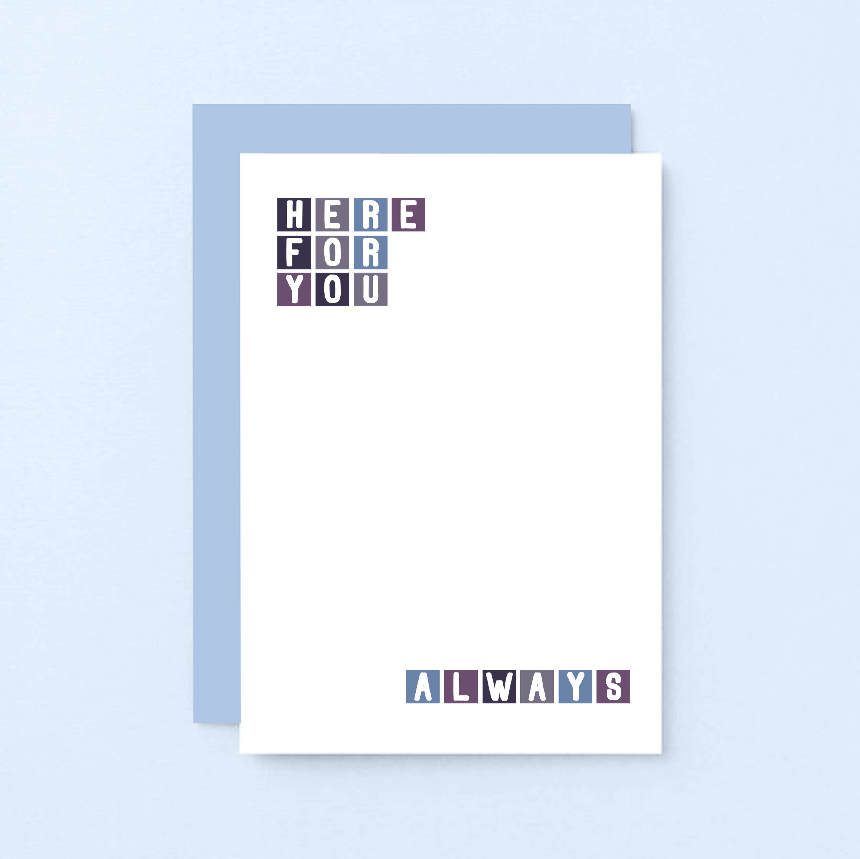 Thinking Of You Card by SixElevenCreations. Reads Here for you Always. Product Code SE0264A6