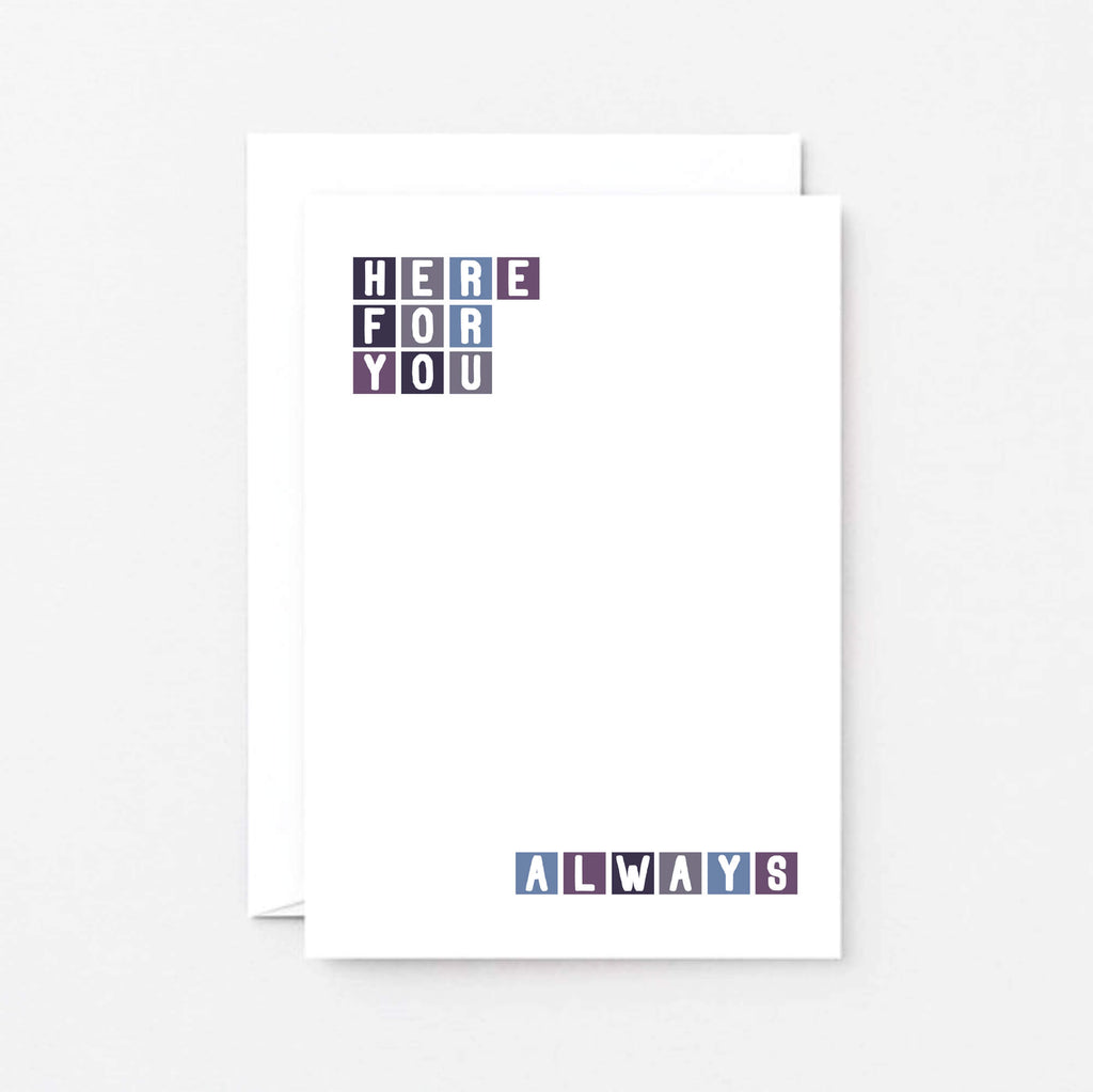 Thinking Of You Card by SixElevenCreations. Reads Here for you Always. Product Code SE0264A6