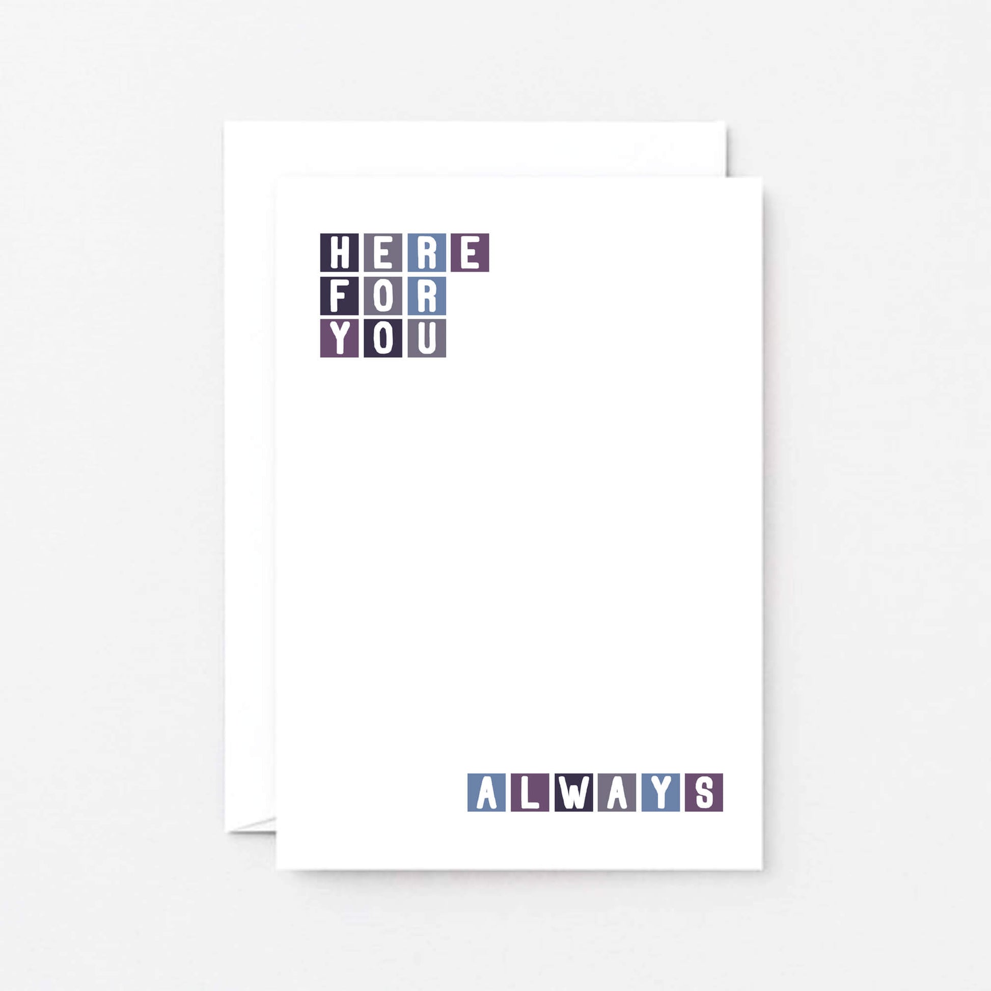Thinking Of You Card by SixElevenCreations. Reads Here for you Always. Product Code SE0264A6