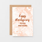 Thanksgiving Card by SixElevenCreations. Reads Happy Thanksgiving to you and yours. Product Code SEH0005A6