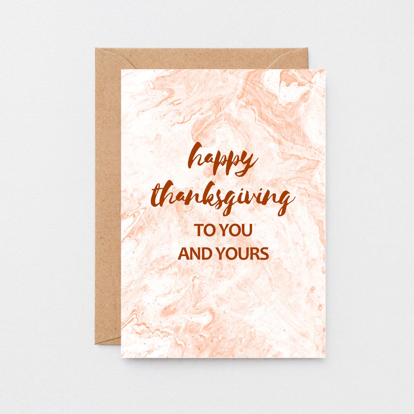 Thanksgiving Card by SixElevenCreations. Reads Happy Thanksgiving to you and yours. Product Code SEH0005A6