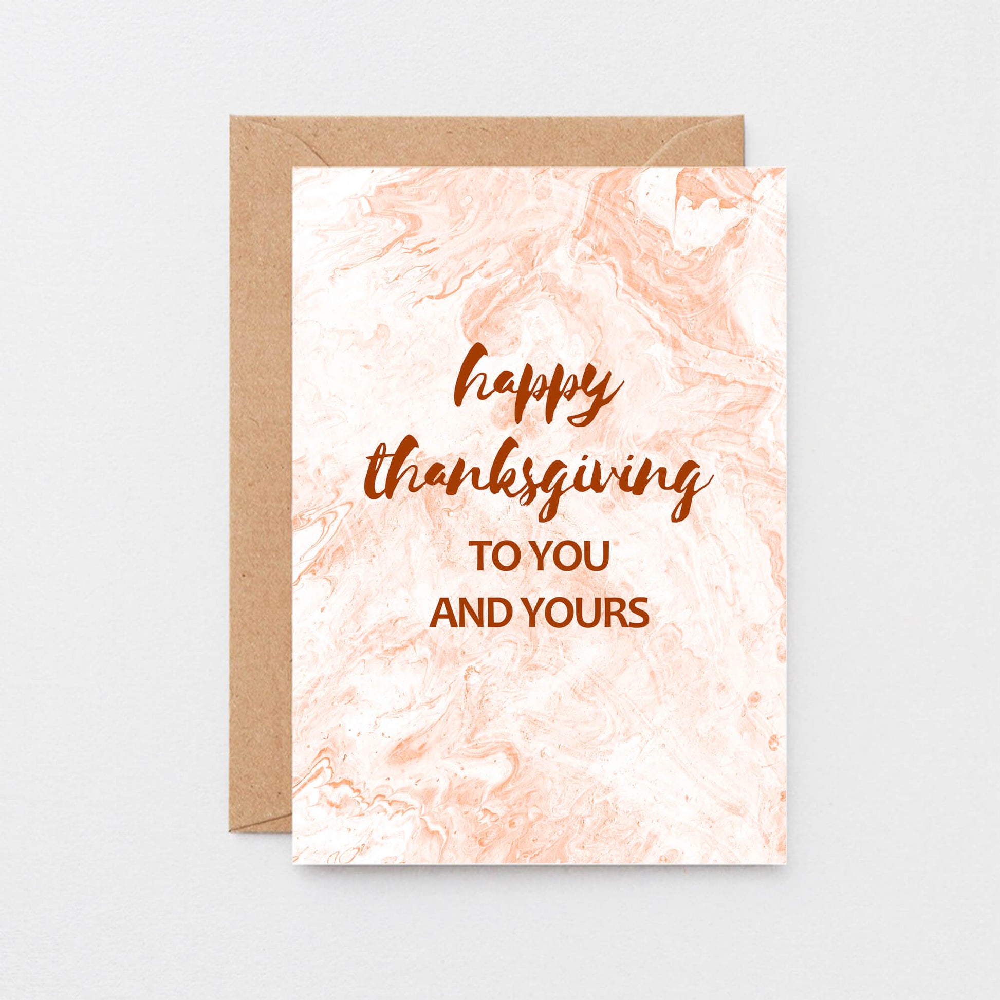 Thanksgiving Card by SixElevenCreations. Reads Happy Thanksgiving to you and yours. Product Code SEH0005A6