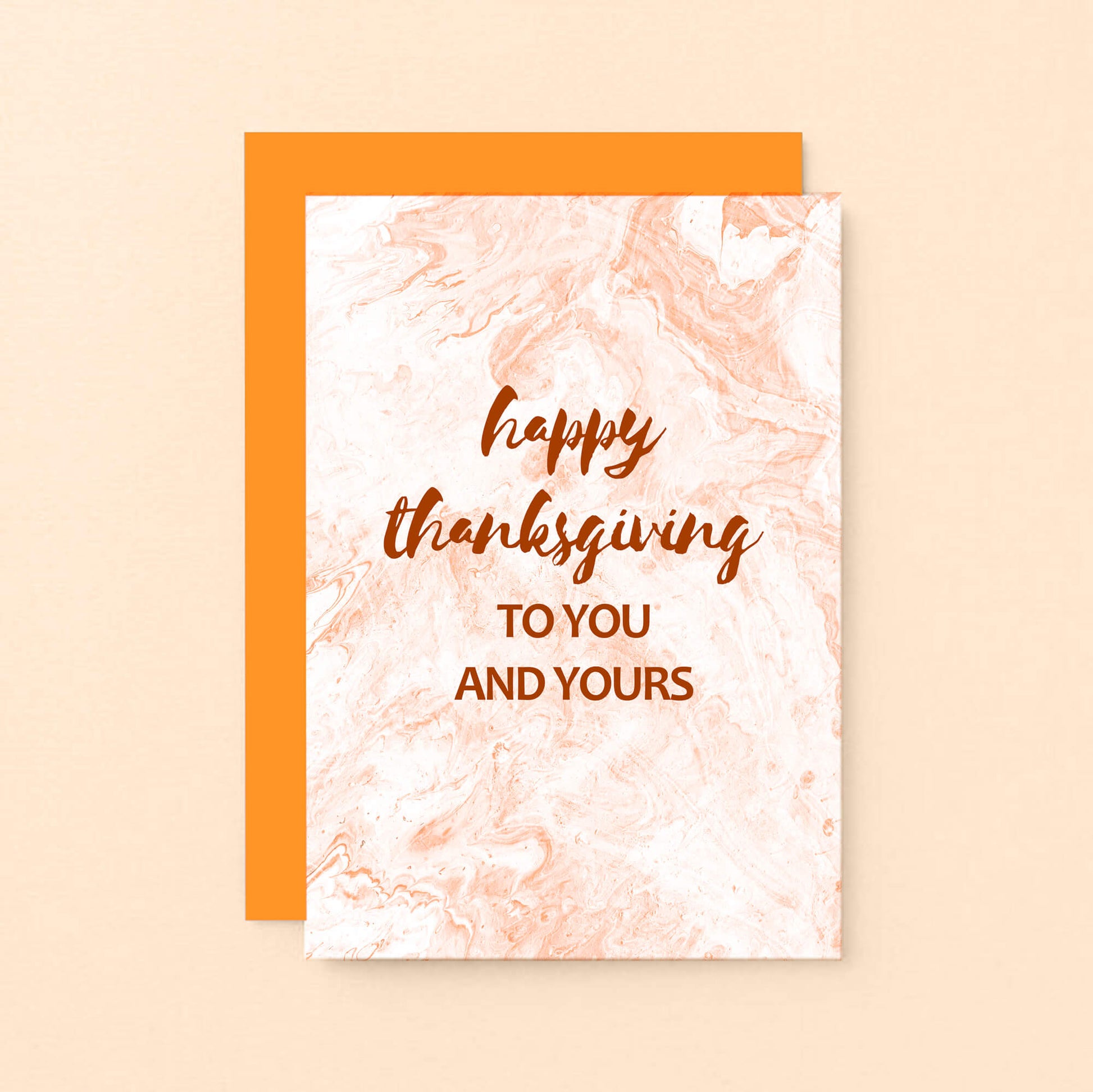 Thanksgiving Card by SixElevenCreations. Reads Happy Thanksgiving to you and yours. Product Code SEH0005A6